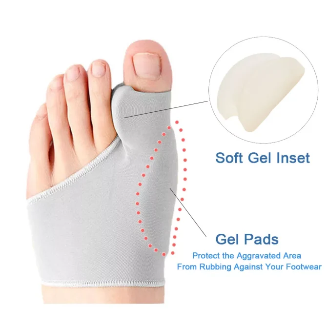 Bunion Pads With Gel Cushions – 1 Pair (Left & Right Foot)