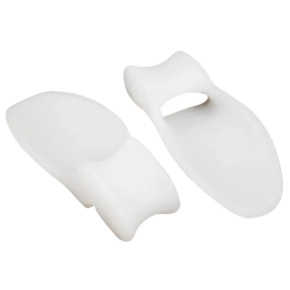 2PCS Silicone Gel Thumb Corrector Bunion Foot Toe Hallux Valgus Protector Separator Finger Straightener Adjuster Foot Care Tool