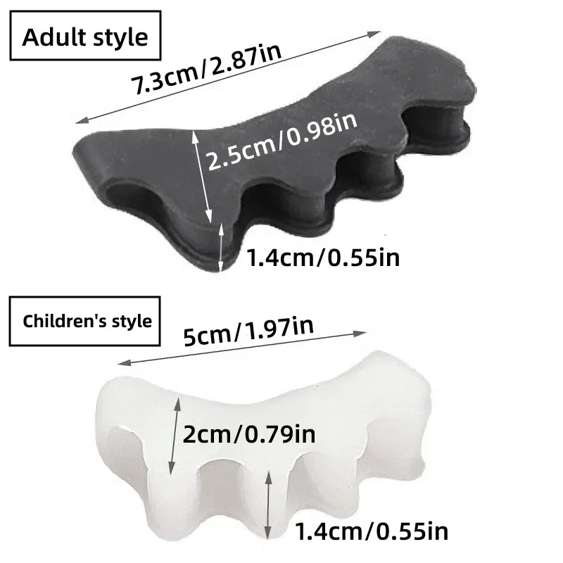 Toe Separators 1 Pair (2pcs) Protective Soft Gel Material For Bunion Corrector For Men And Women - Image 4