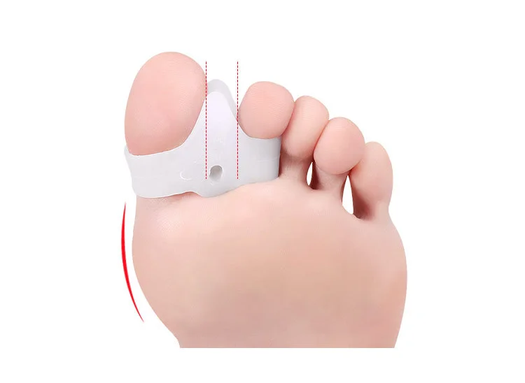 2pcs=1pair Silicone Toe Spreader Separator Bunion Hallux Valgus Corrector Thumb Finger Correction Straightener Foot Care Tool