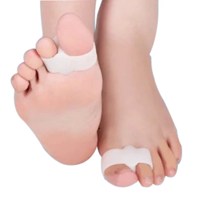 2pcs=1pair Silicone Toe Spreader Separator Bunion Hallux Valgus Corrector Thumb Finger Correction Straightener Foot Care Tool