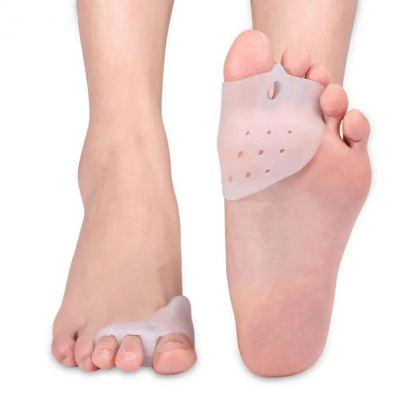 2Pcs Gel Foot Care Tool Bunion Corrector Bone Big Toe Protector Hallux Valgus Straightener Toe Spreader Pedicure Corrector