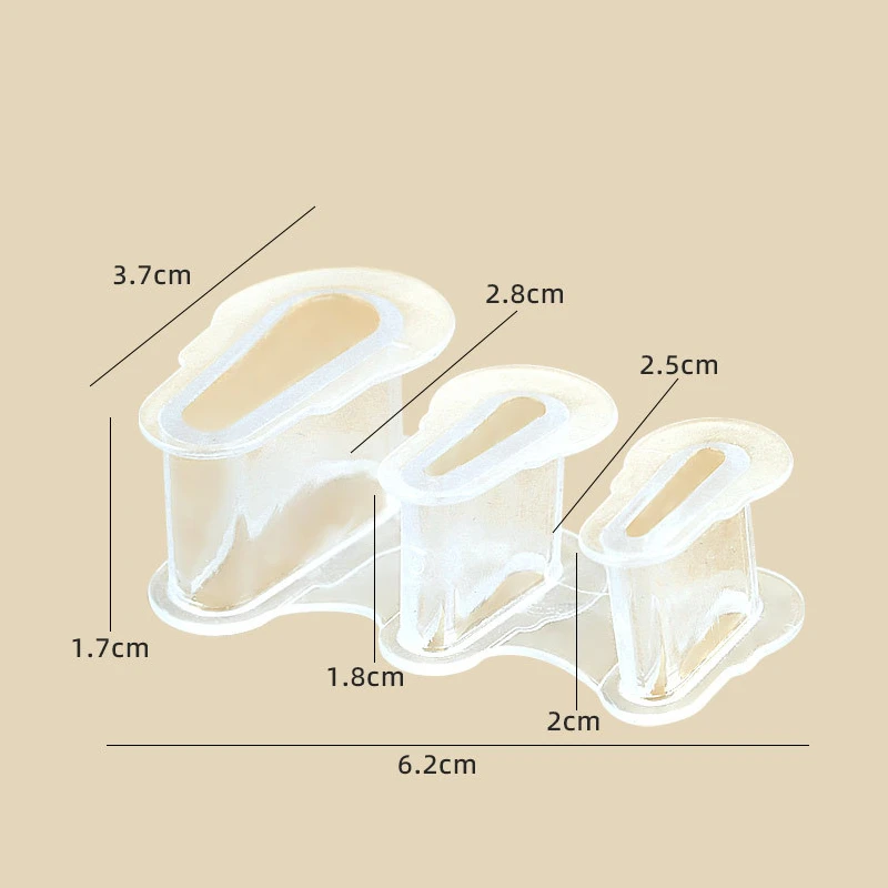 1Pair Hammer Gel Thumb Foot Care Splitter Bunion Corrector Silicone Overlap Separators Hallux Valgus Toe Orthosis Clip Pads